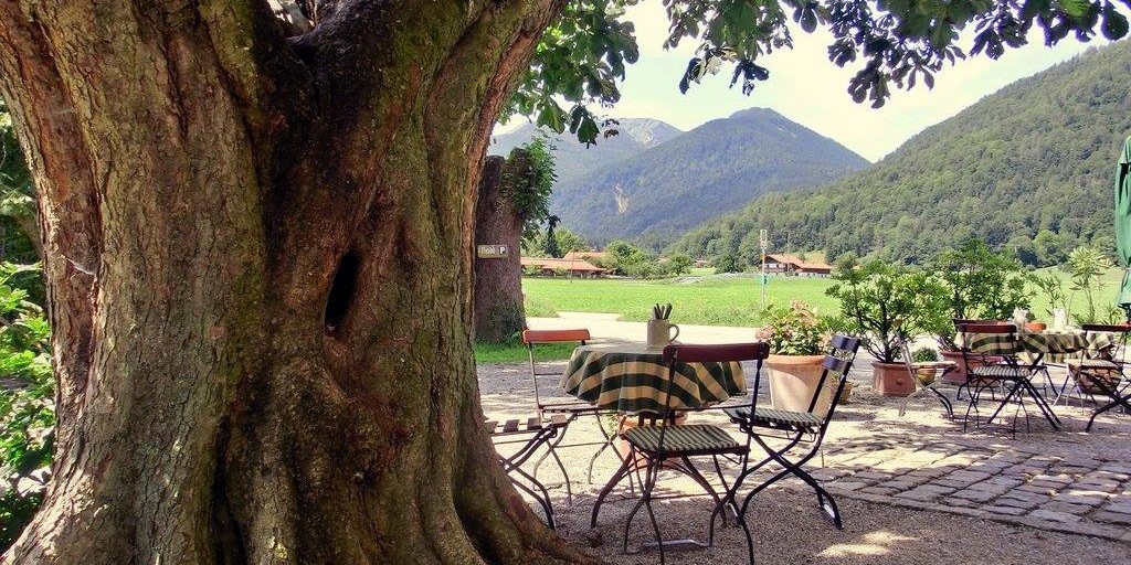 Il giardino degli ospiti della locanda Zellerwand