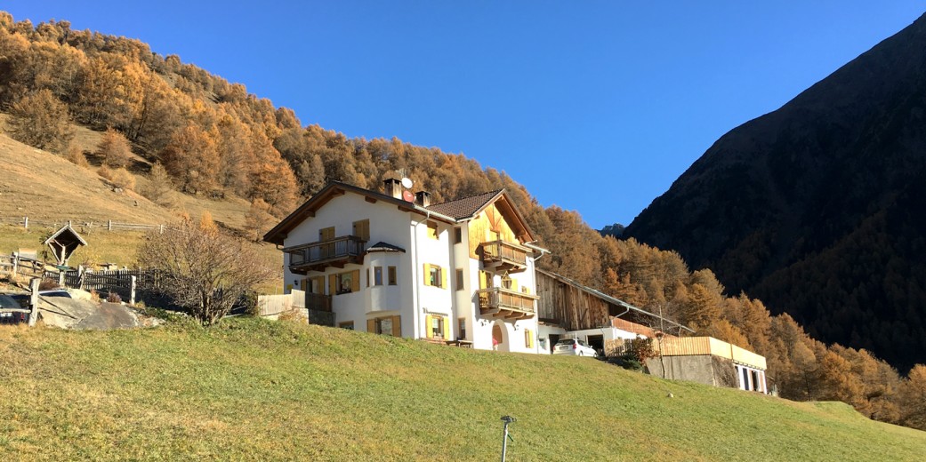 Il maso Thaneihof d' autunno