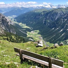 Vista sulla valle "Gschnitztal"