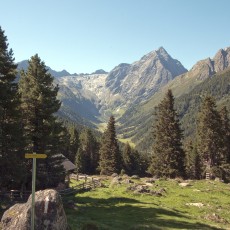 Vista della montagna "Lüsner Fernerkogel"