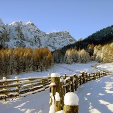 Escursioni invernali con panorama dolomitico