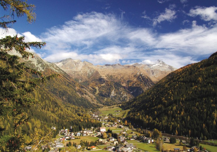 Vista di Mallnitz e valle di Seebach